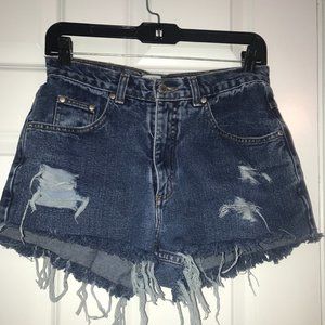 St. Johns Bay Destructed Jean Shorts